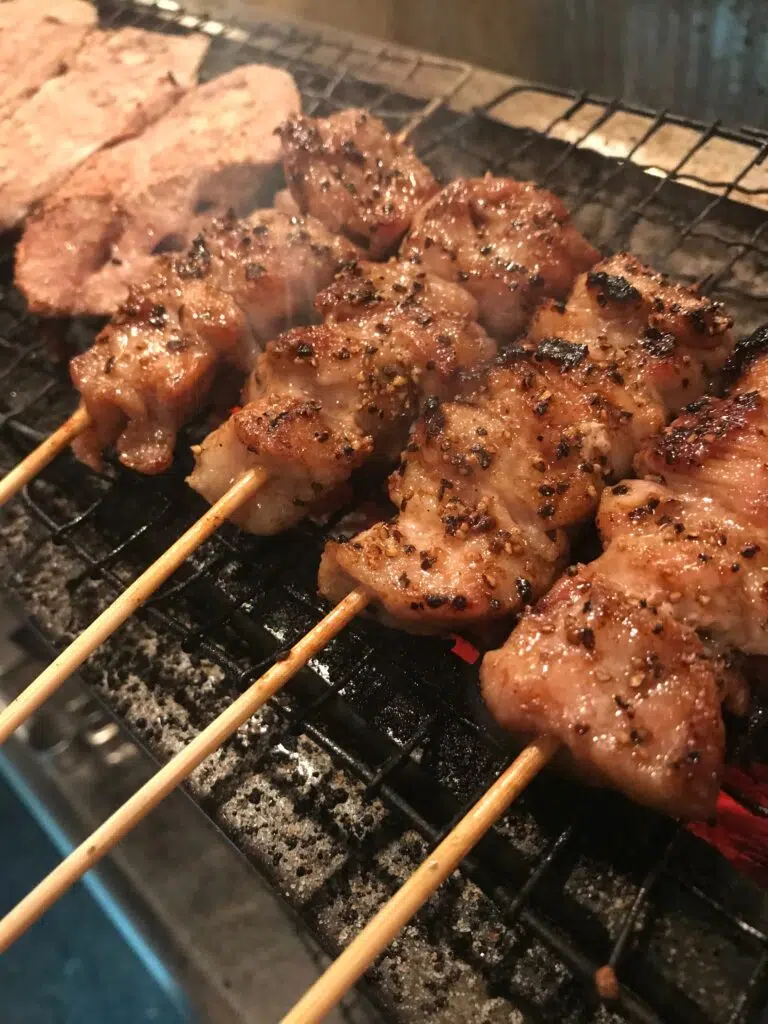 茶美豚 串焼き